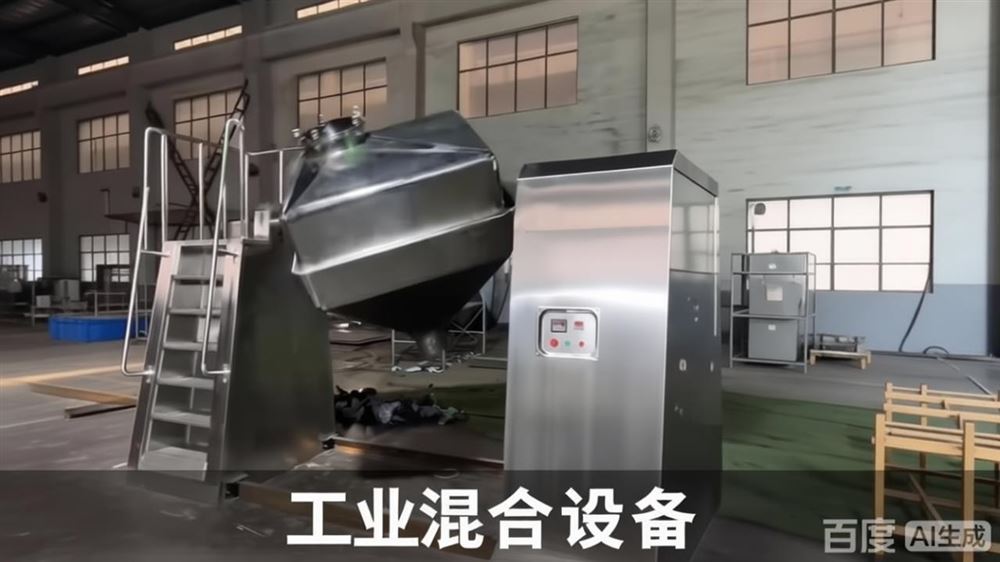 常州市明純機械：方錐混合機運行展示