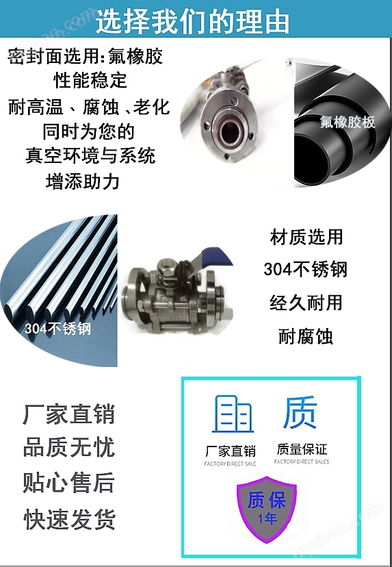 GUD 304不銹鋼高真空電動法蘭球閥