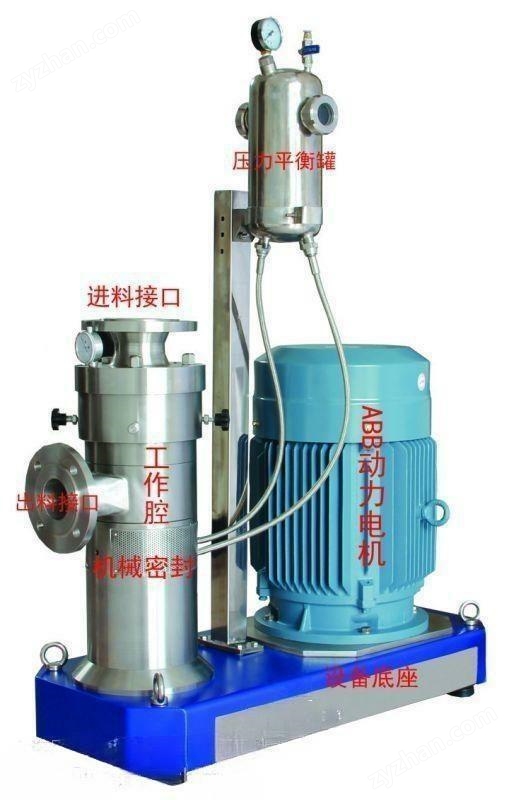 人工合成真皮材料管線式高剪切均質(zhì)機(jī)