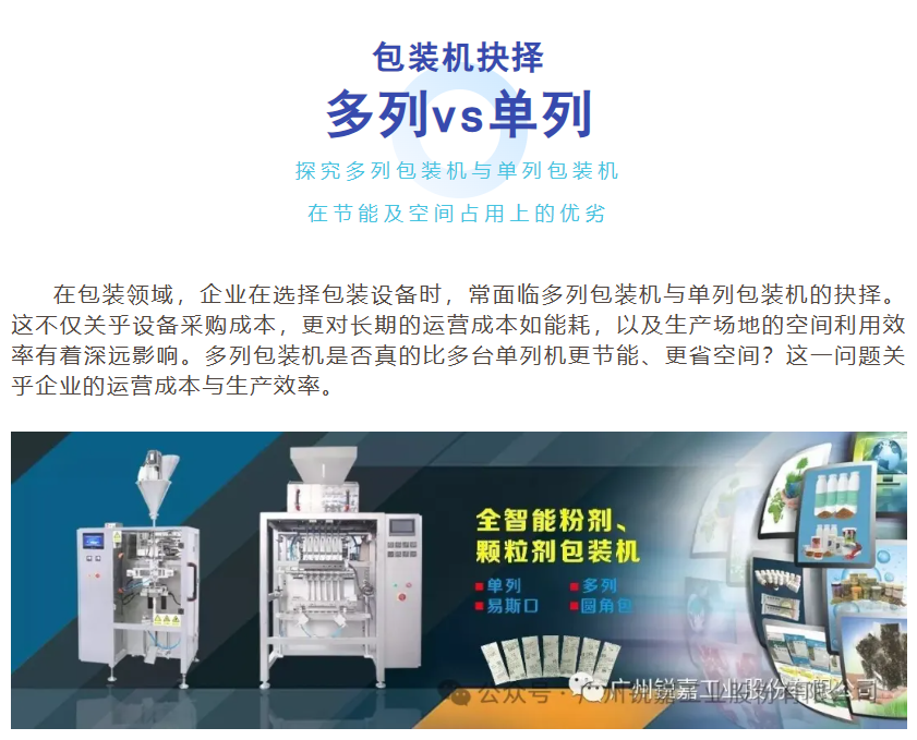 包裝機(jī)抉擇：多列vs單列
