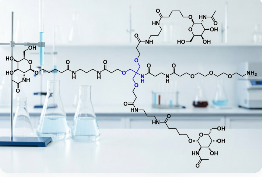 tri-GalNAc-PEG3-amine.png