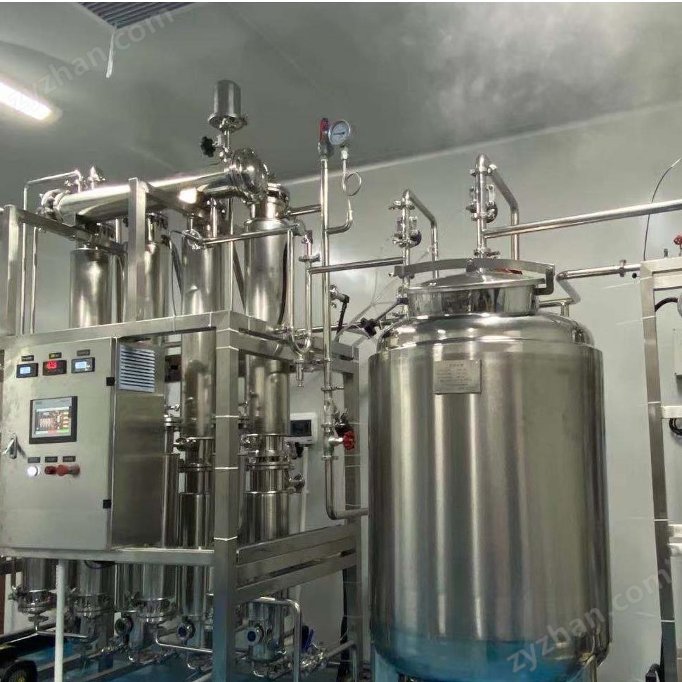 隨州市制藥專用500L/H列管式多效蒸餾水機